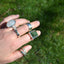 Kauri Bark Crossover Ring