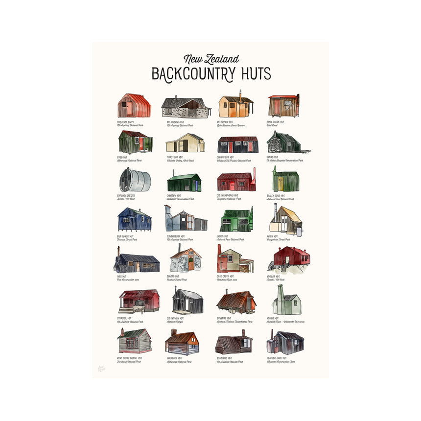 Back Country Huts of NZ Art Print