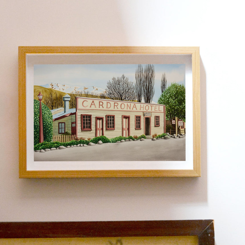 Cardrona Hotel Water Colour Print