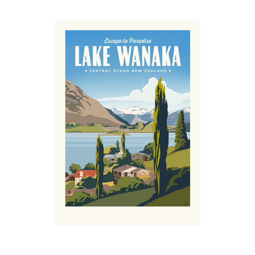 Lake Wānaka New Zealand Art Print