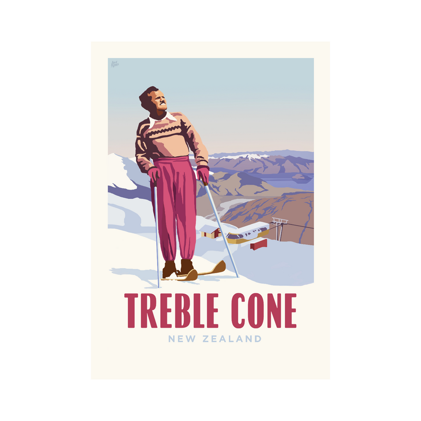 Treble Cone Art Print